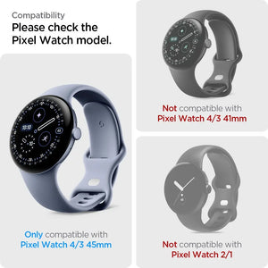 [2 Pack] Spigen Google Pixel Watch 4 / 3 (45mm) EliteShield EZ Fit