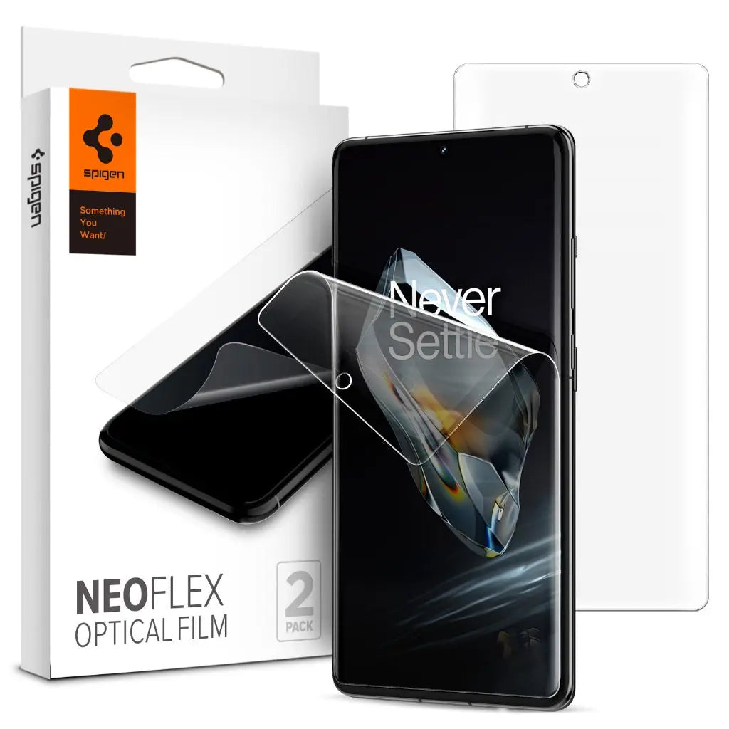 [2 Pack] Spigen OnePlus 12 Screen Protector Neo Flex HD OnePlus 12 Screen Protector Scratch Defense
