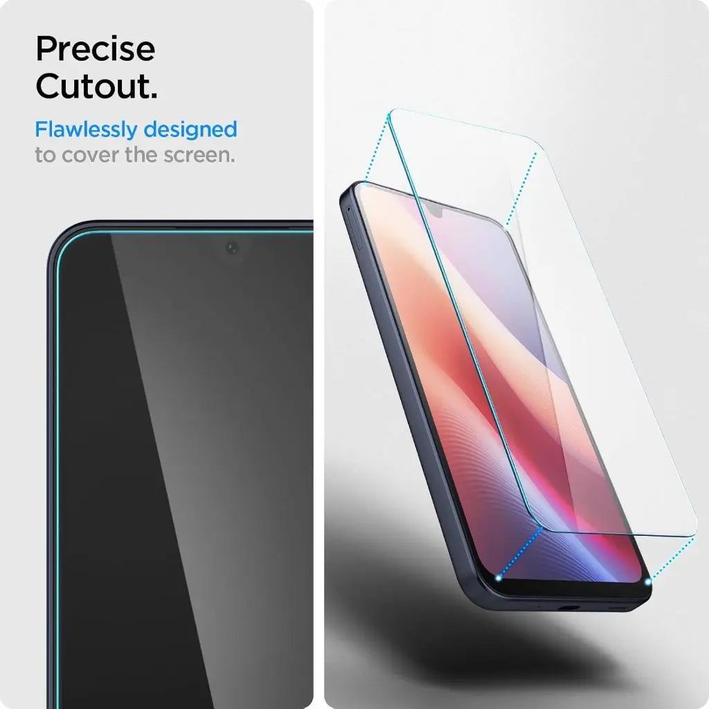 [2 Pack] Spigen Samsung A16 / A16 5G Screen Protector Full Coverage Glas.tR SLIM HD Samsung A16 Tempered Glass