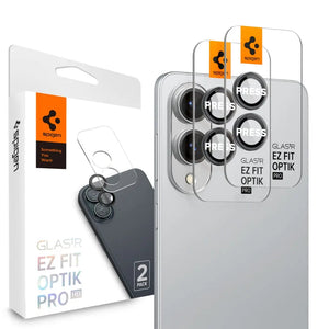 [2 Pack] Spigen Samsung S25 Edge Camera Lens Protector 6.7" EZ Fit Optik Pro HD Tempered Glass Galaxy S25 Edge