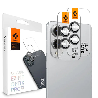 [2 Pack] Spigen Samsung S25 Edge Camera Lens Protector 6.7" EZ Fit Optik Pro HD Tempered Glass Galaxy S25 Edge