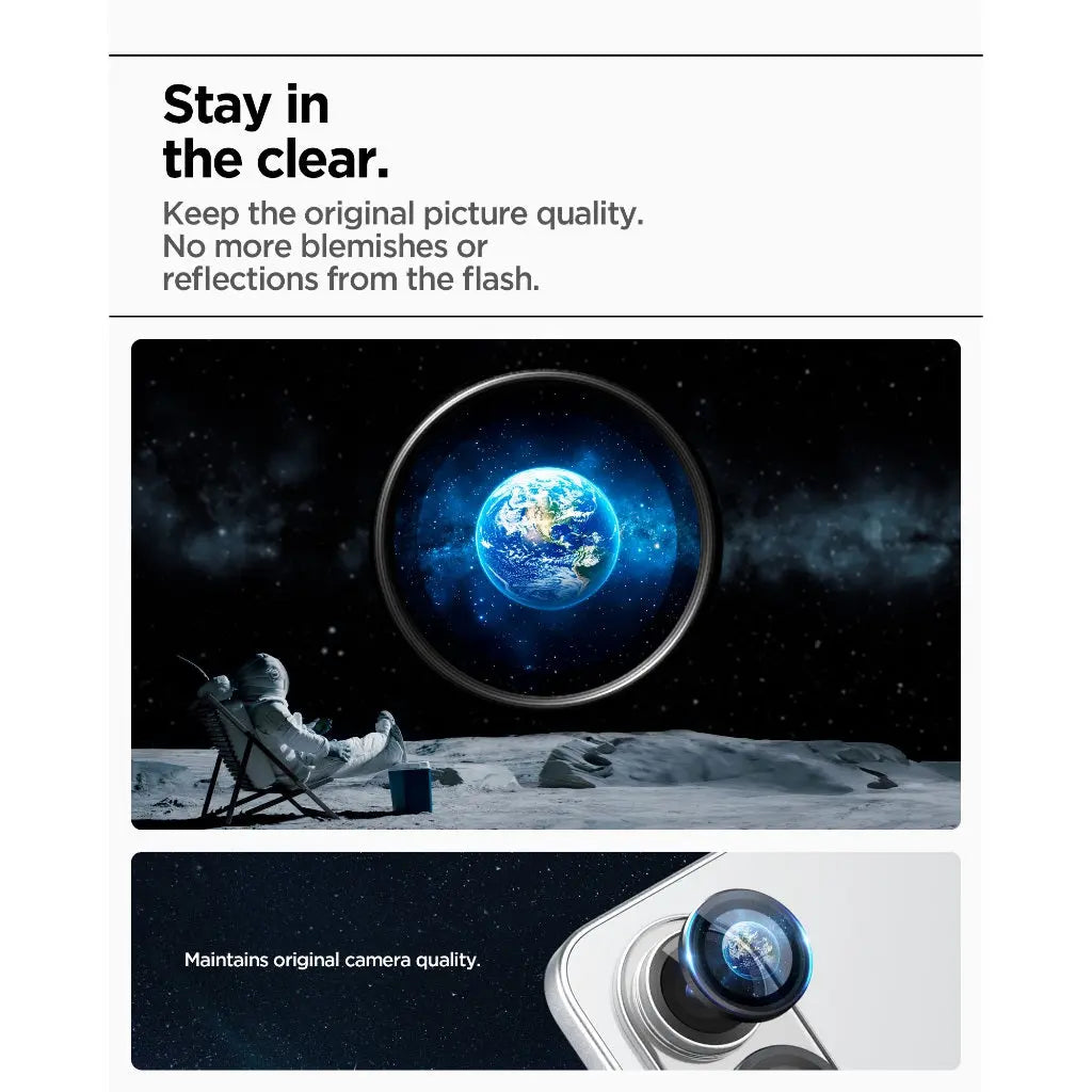 [2 Pack] Spigen Samsung S25 Edge Camera Lens Protector 6.7