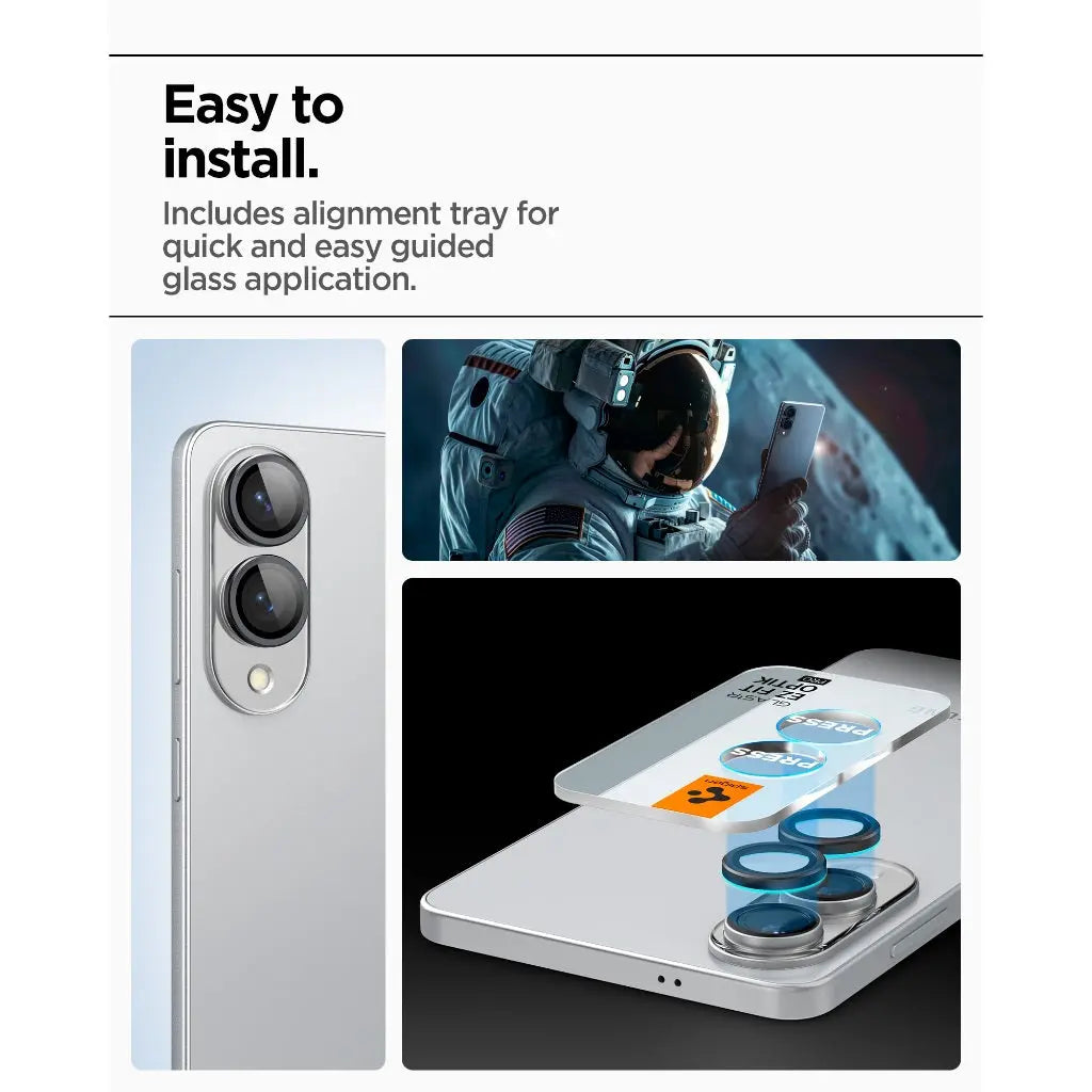 [2 Pack] Spigen Samsung S25 Edge Camera Lens Protector 6.7