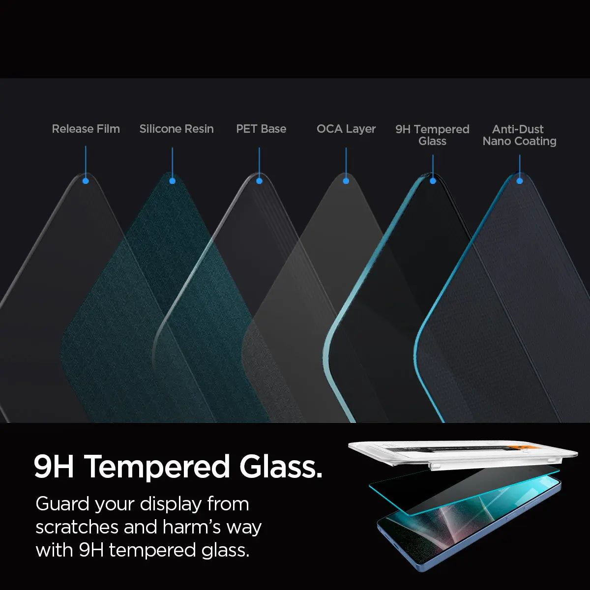 [2 Pack] Spigen Samsung S25 Ultra Privacy Screen Protector 6.9" Glas.tR EZ Fit Samsung S25 Ultra Privacy Tempered Glass