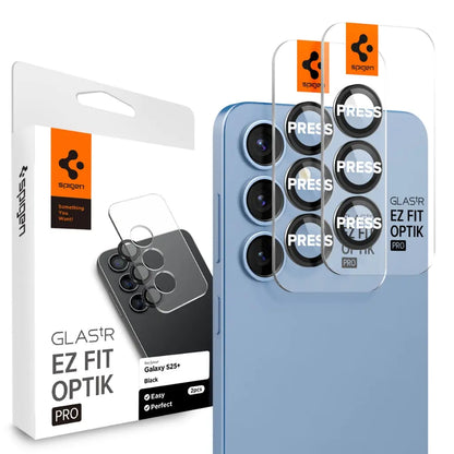 [2 Pack] Spigen Samsung S25+ Camera Protector 6.7" EZ Fit Optik Pro HD Tempered Glass Samsung S25 Plus Lens Protector