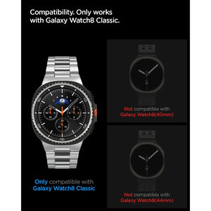 [2 Pack] Spigen Samsung Watch 8 Classic (46mm) Screen Protector Tempered Glass EZ FIT Glas.tR Samsung 9H Hardness