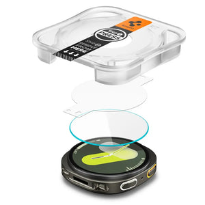 [2 Pack] Spigen Samsung Watch 8 (44mm) Tempered Glass EZ FIT GLAS.tR Galaxy Watch 8 (44mm) Samsung Screen Protector