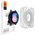 [2 Pack] Spigen Samsung Watch FE / 5 / 4 (40mm) Screen Protector EZ FIT GLAS.tR Galaxy Watch 40mm Tempered Glass