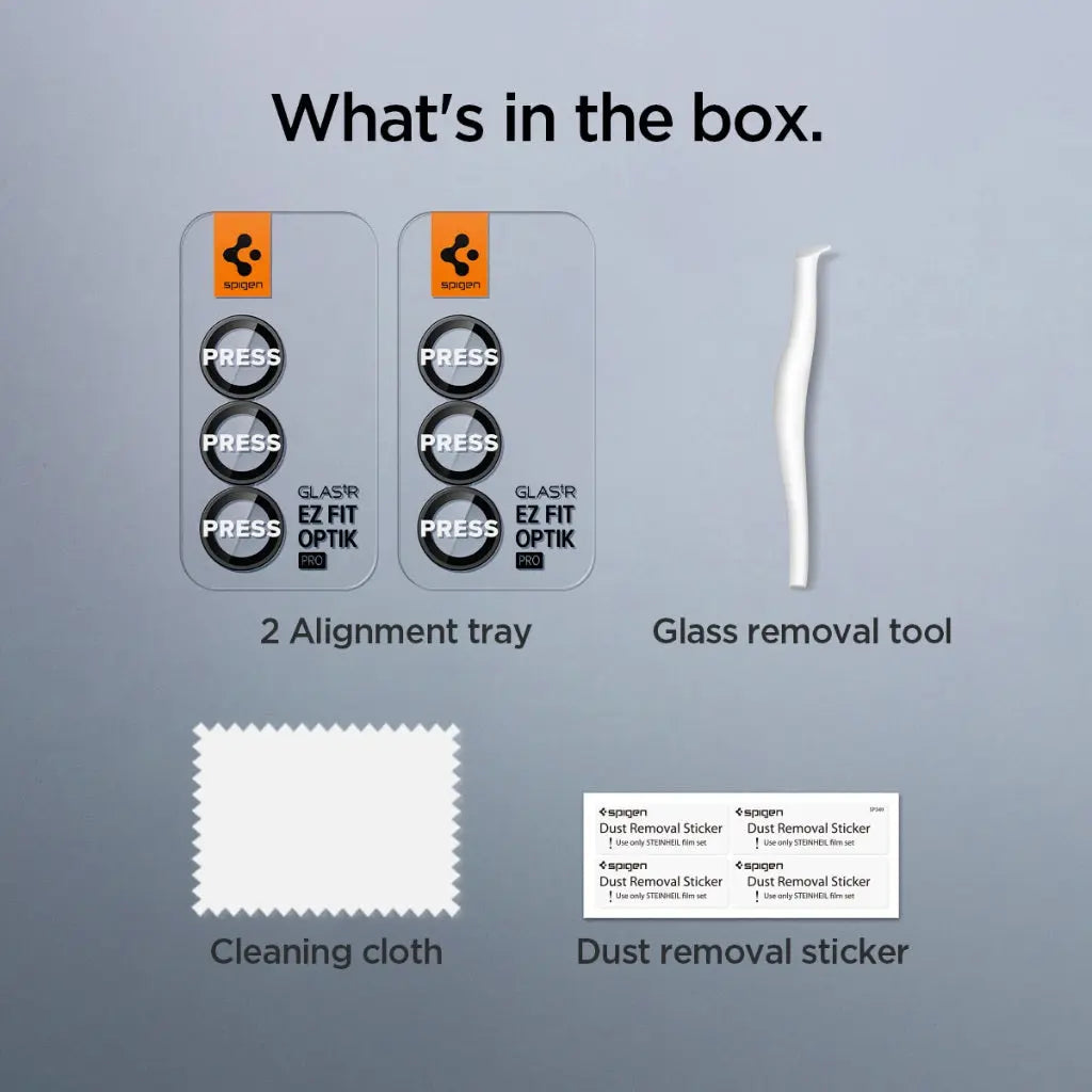 [2 Pack] Spigen Samsung Z Fold 7 Optik Pro HD Lens Protector Glas.tR EZ Fit Tempered Glass Galaxy Z Fold 7 Camera Lens