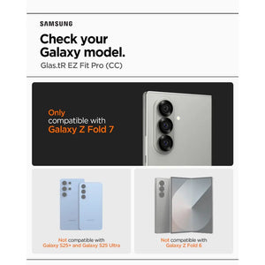 [2 Pack] Spigen Samsung Z Fold 7 Tempered Glass Glas.tR EZ Fit Pro HD Galaxy Z Fold 7 Screen Protector With 9H Hardness