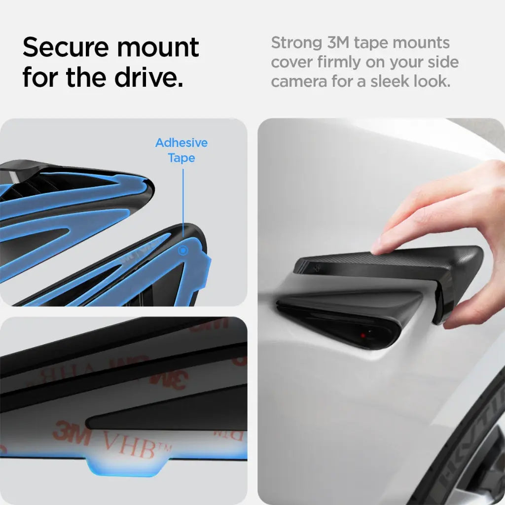 [2 Pack] Spigen Tesla Model Y 2025 Refresh (Juniper) & Model 3 2025/2024 Refresh (Highland) Side Camera Protection Cover