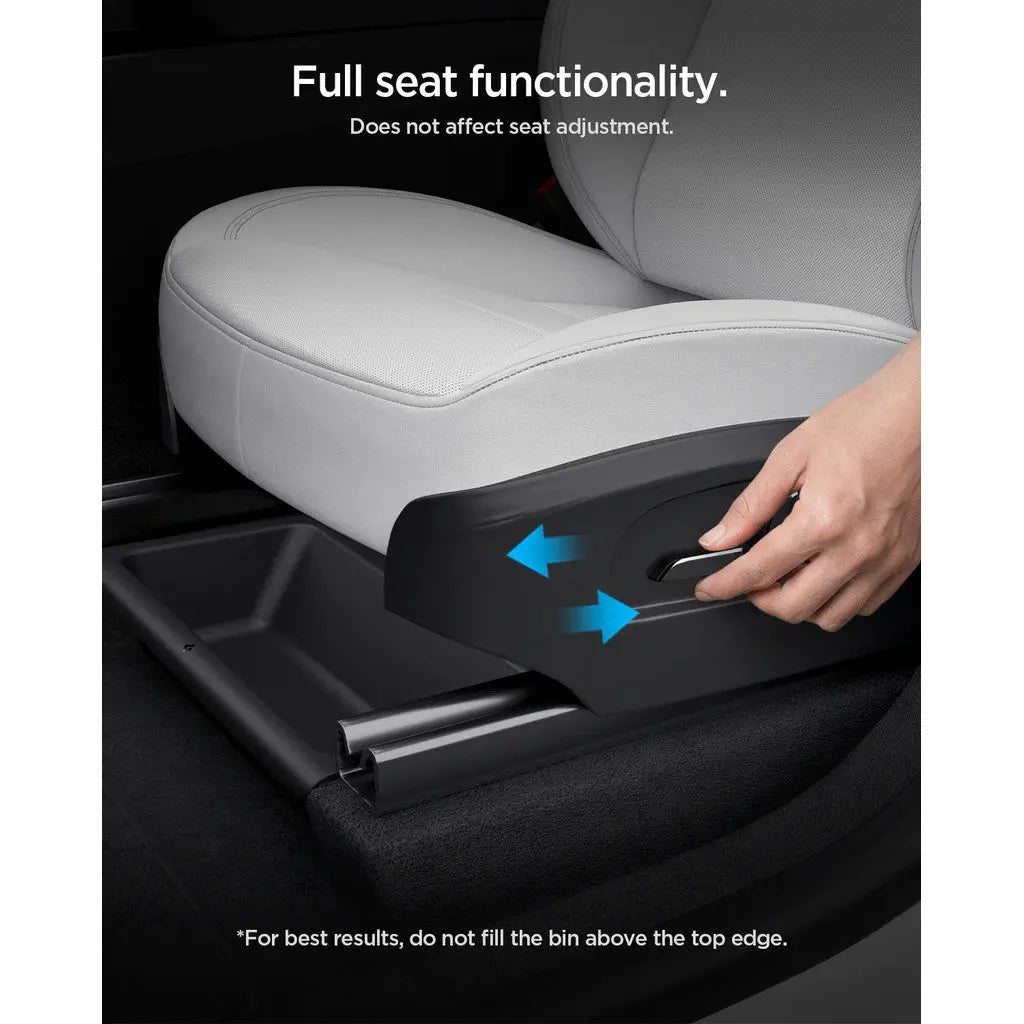[2 Pack] Spigen Tesla Model Y Juniper (2026/2025) Underseat Storage Box Organiser Tesla Accessories