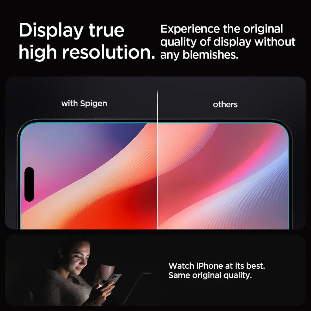 [2 Pack] iPhone 16 Pro Tempered Glass EZ Fit - Spigen Singapore