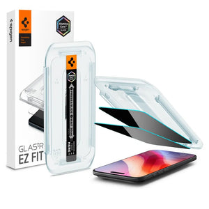 [2 Pack] Spigen iPhone 17 Air Privacy Tempered Glass EZ Fit iPhone 6.6" iPhone Screen Protector