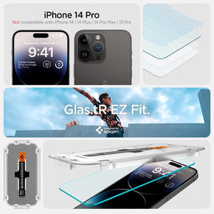 [2 Pack] iPhone 14 Pro Glas.tR EZ Fit Screen Protector