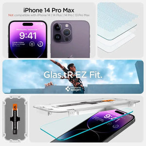 [2 Pack] iPhone 14 Pro Max Screen Protector Glas.tR EZ Fit