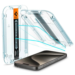 [2 Pack] iPhone 15 Pro Max Tempered Glass Glas.tR EZ Fit