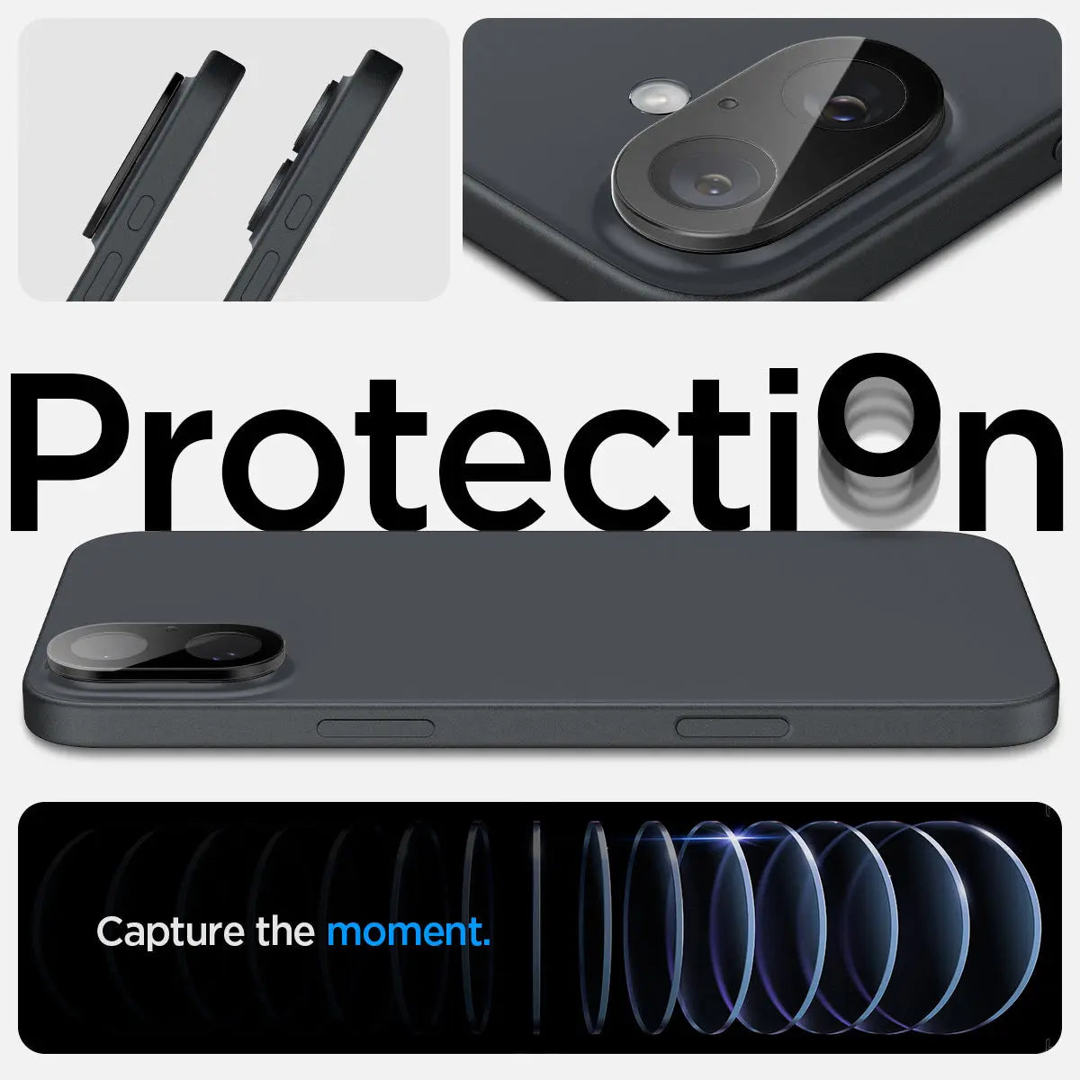 [2 Pack] iPhone 16 Plus Camera Lens Protector Optic Lens