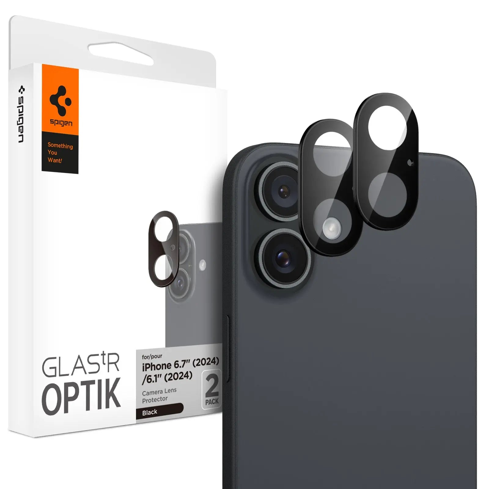 [2 Pack] iPhone 16 Plus Camera Lens Protector Optic Lens