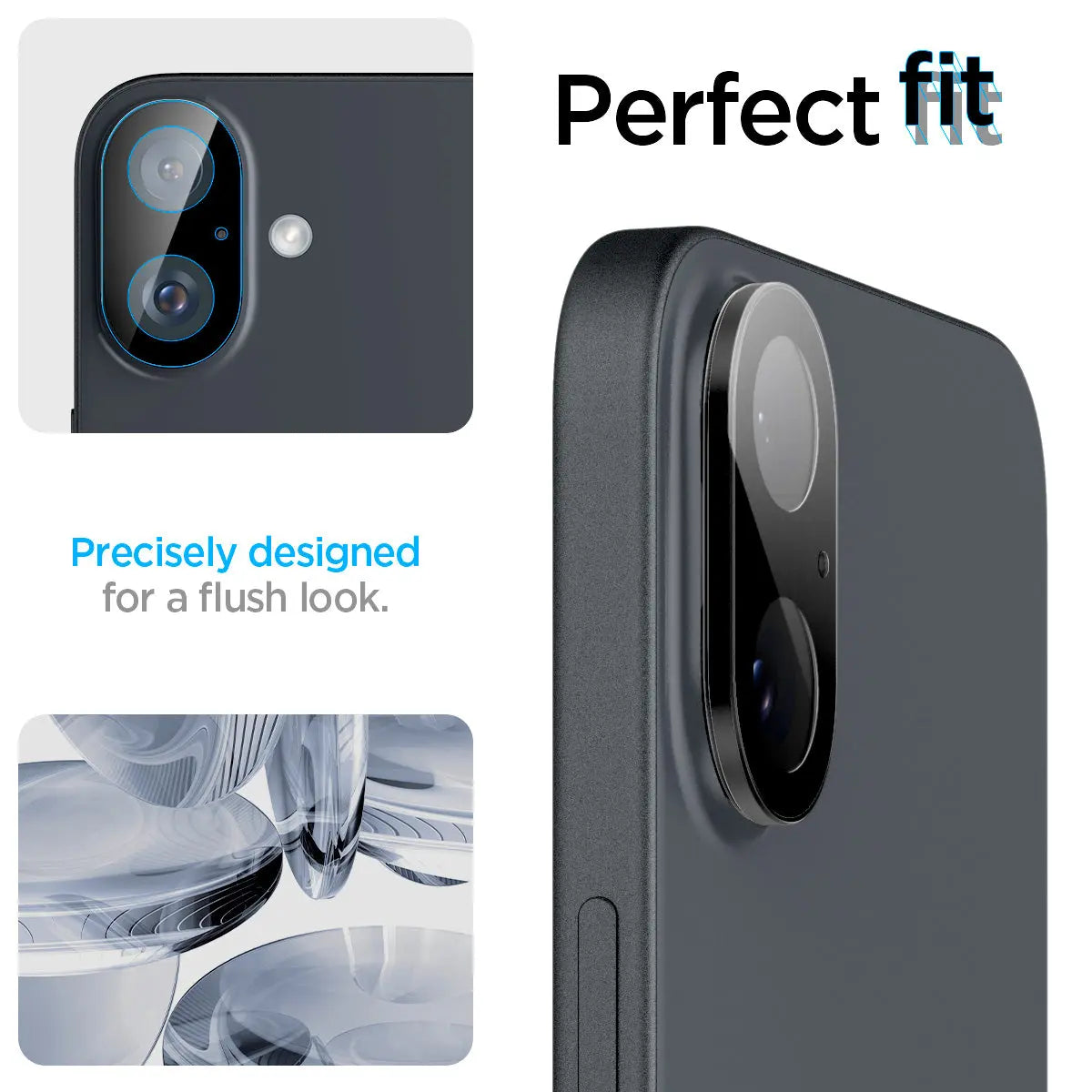 [2 Pack] iPhone 16 Plus Camera Lens Protector Optic Lens