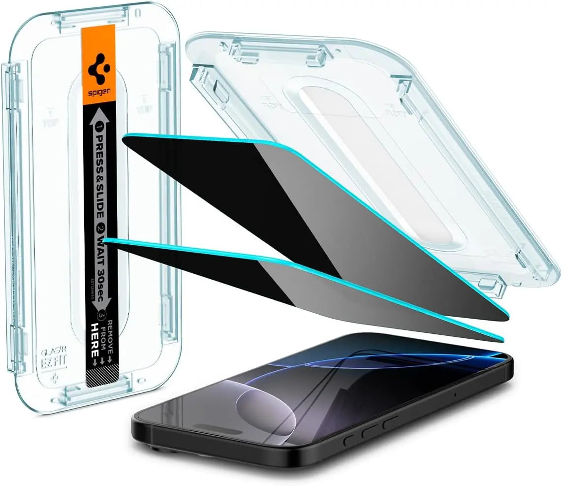 [2 Pack] iPhone 16 Pro Privacy Screen Protector EZ Fit