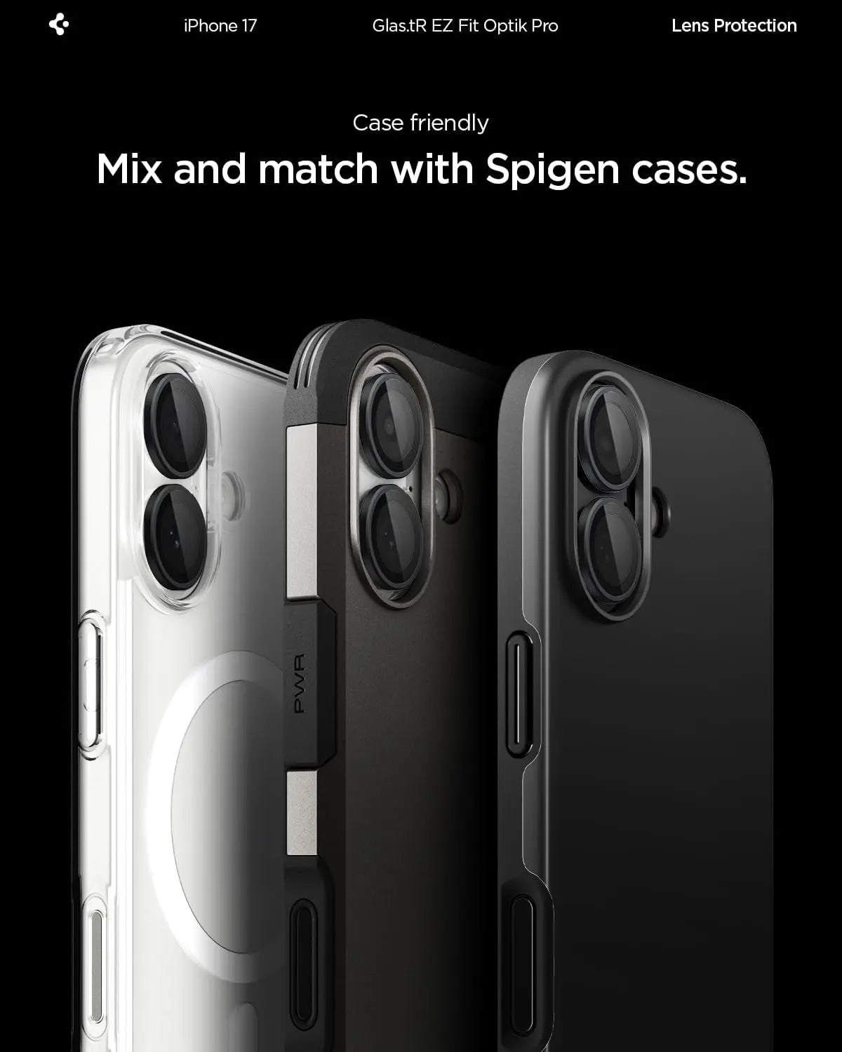 [2 Pack] iPhone 17 / 16 Plus / iPhone 16 Camera Lens Protector EZ Fit Optik Pro
