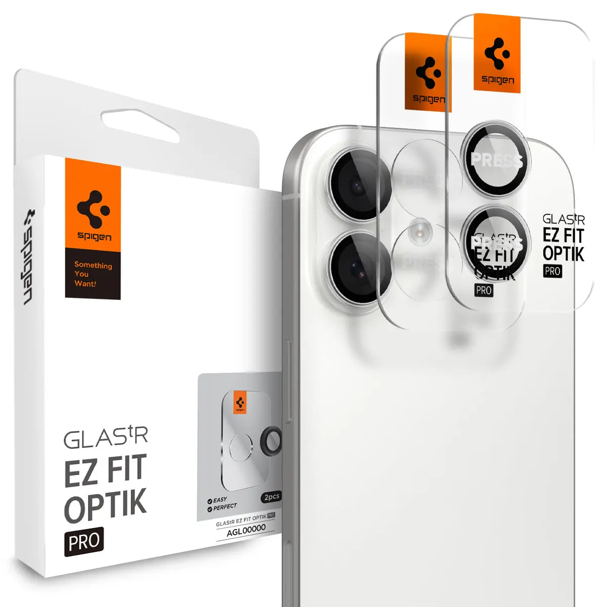 [2 Pack] iPhone 17 / 16 Plus / iPhone 16 Camera Lens Protector EZ Fit Optik Pro
