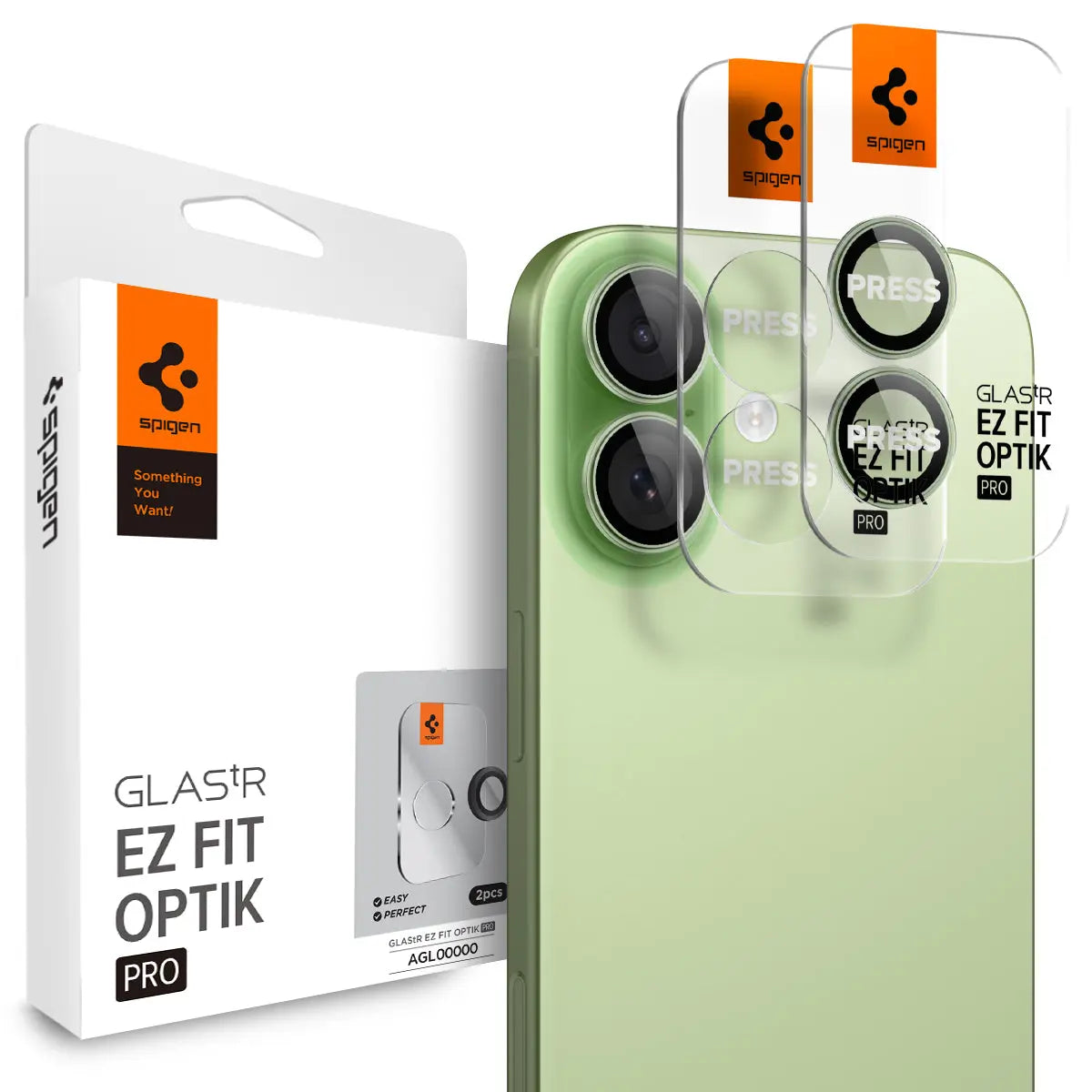[2 Pack] iPhone 17 / 16 Plus / iPhone 16 Camera Lens Protector EZ Fit Optik Pro
