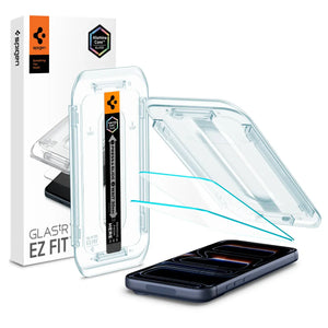 [2 Pack] iPhone 17 Pro / 17 / 16 Pro Tempered Glass EZ Fit