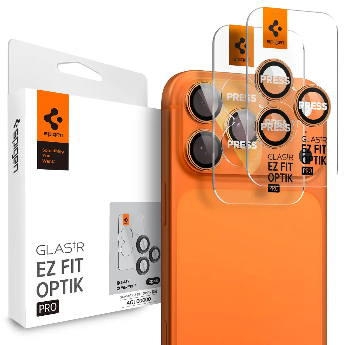 [2 Pack] iPhone 17 Pro Max / 17 Pro / 16 Pro Max / 16 Pro / 15 Pro Max / 15 Pro / 14 Pro Max / 14 Pro Camera Lens Protector EZ Fit Optik Pro