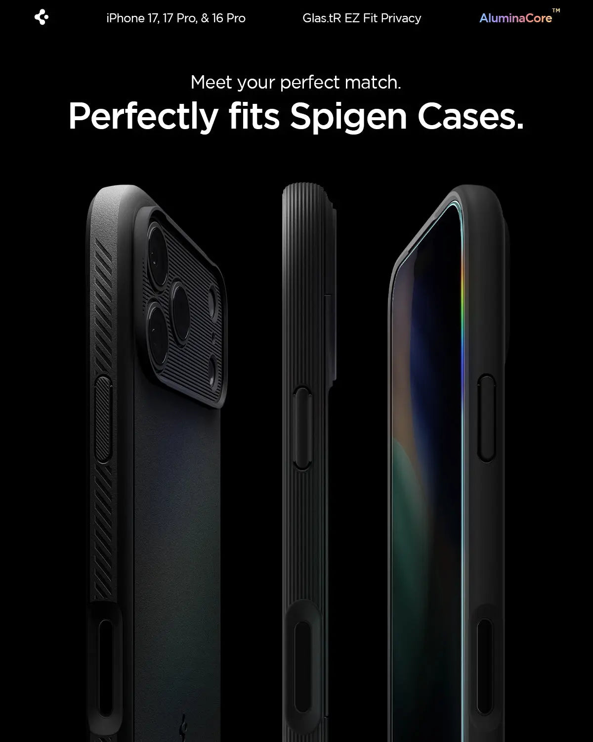 [2 Pack] iPhone 17 Pro / iPhone 16 Pro Privacy Screen Protector EZ Fit