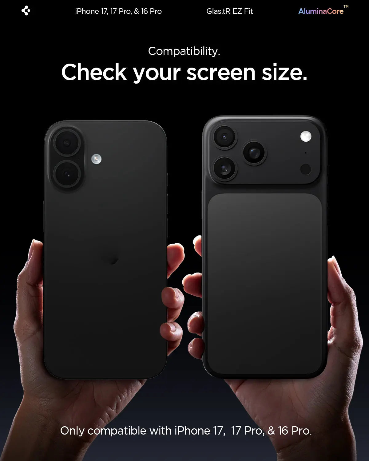 [2 Pack] iPhone 17 Pro / iPhone 16 Pro Tempered Glass EZ Fit