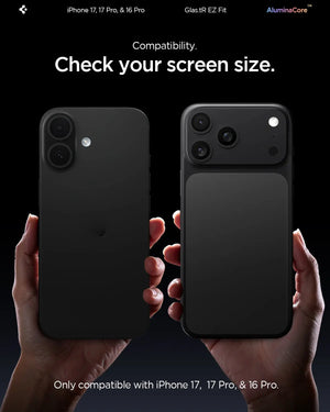[2 Pack] iPhone 17 Pro / iPhone 16 Pro Tempered Glass EZ Fit