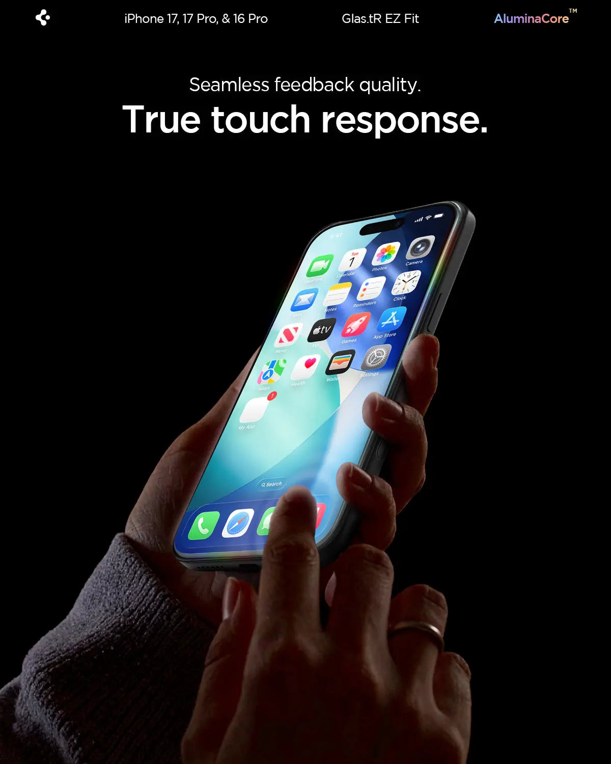 [2 Pack] iPhone 17 Pro / iPhone 16 Pro Tempered Glass EZ Fit