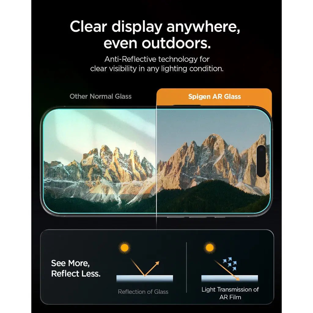 [2 Pack] iPhone 18 Pro / 17 Pro Anti-Reflection Screen Protector AlignMaster S