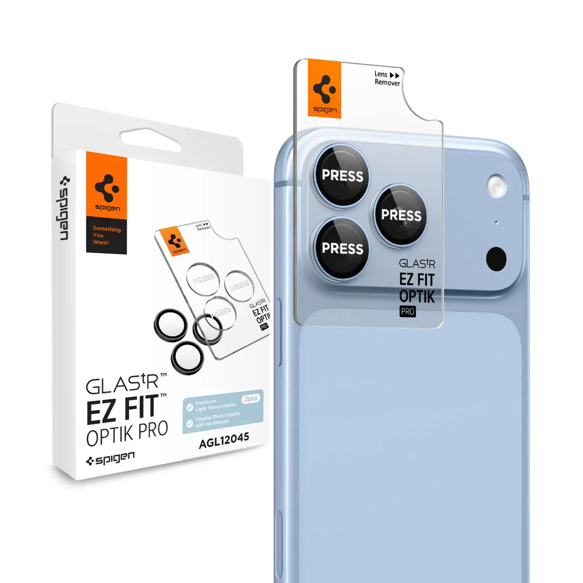 [2 Pack] iPhone 18 Pro Max / 18 Pro Camera Lens Protector EZ Fit Optik Pro