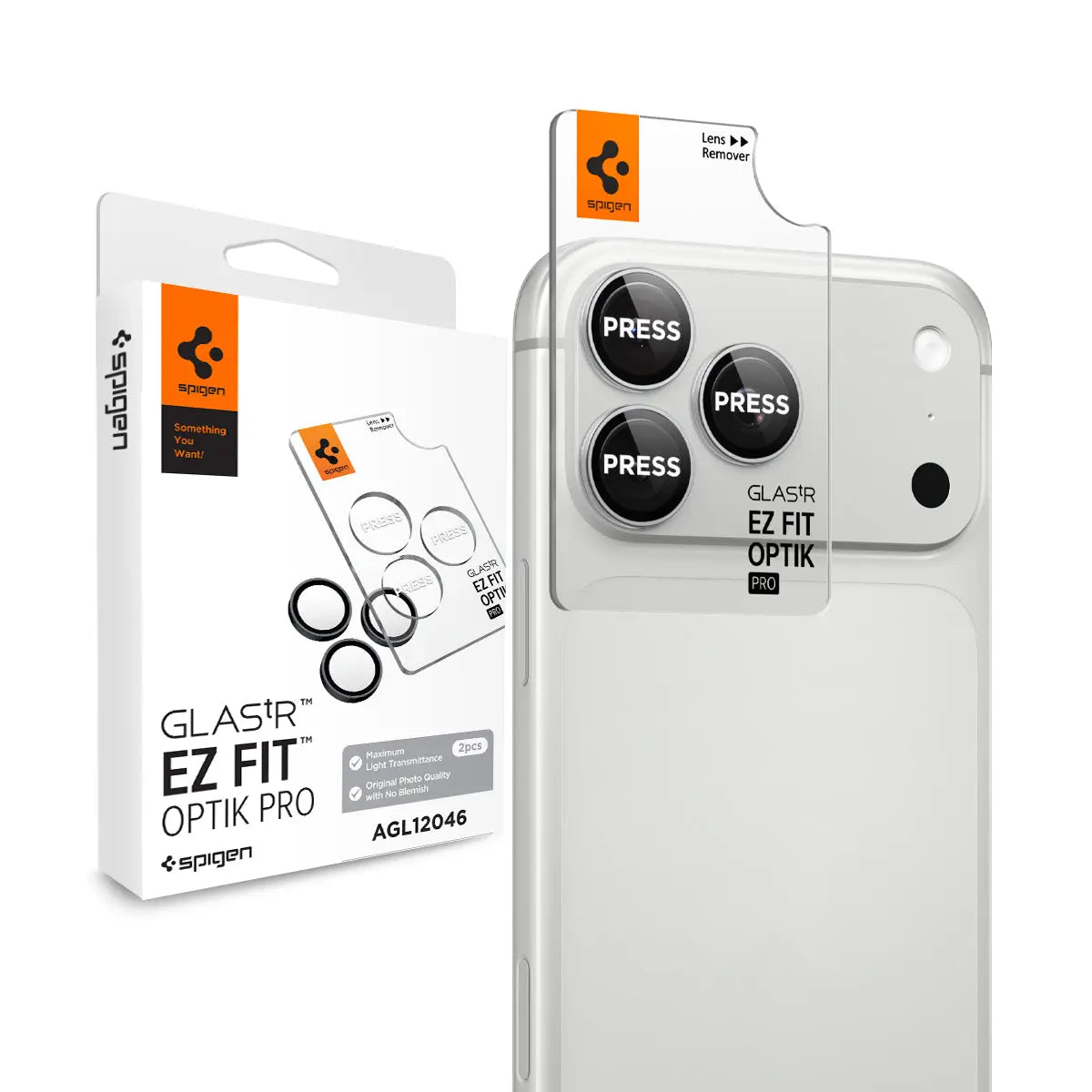 [2 Pack] iPhone 18 Pro Max / 18 Pro Camera Lens Protector EZ Fit Optik Pro