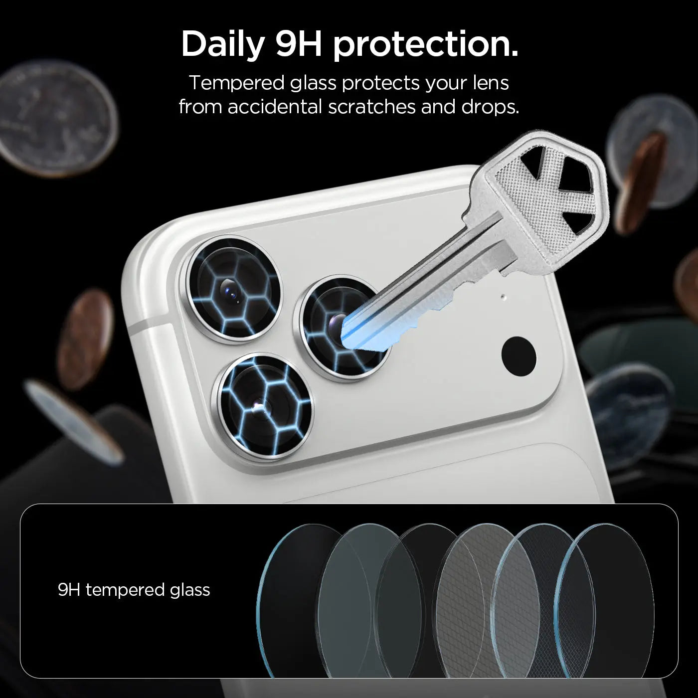 [2 Pack] iPhone 18 Pro Max / 18 Pro Camera Lens Protector EZ Fit Optik Pro