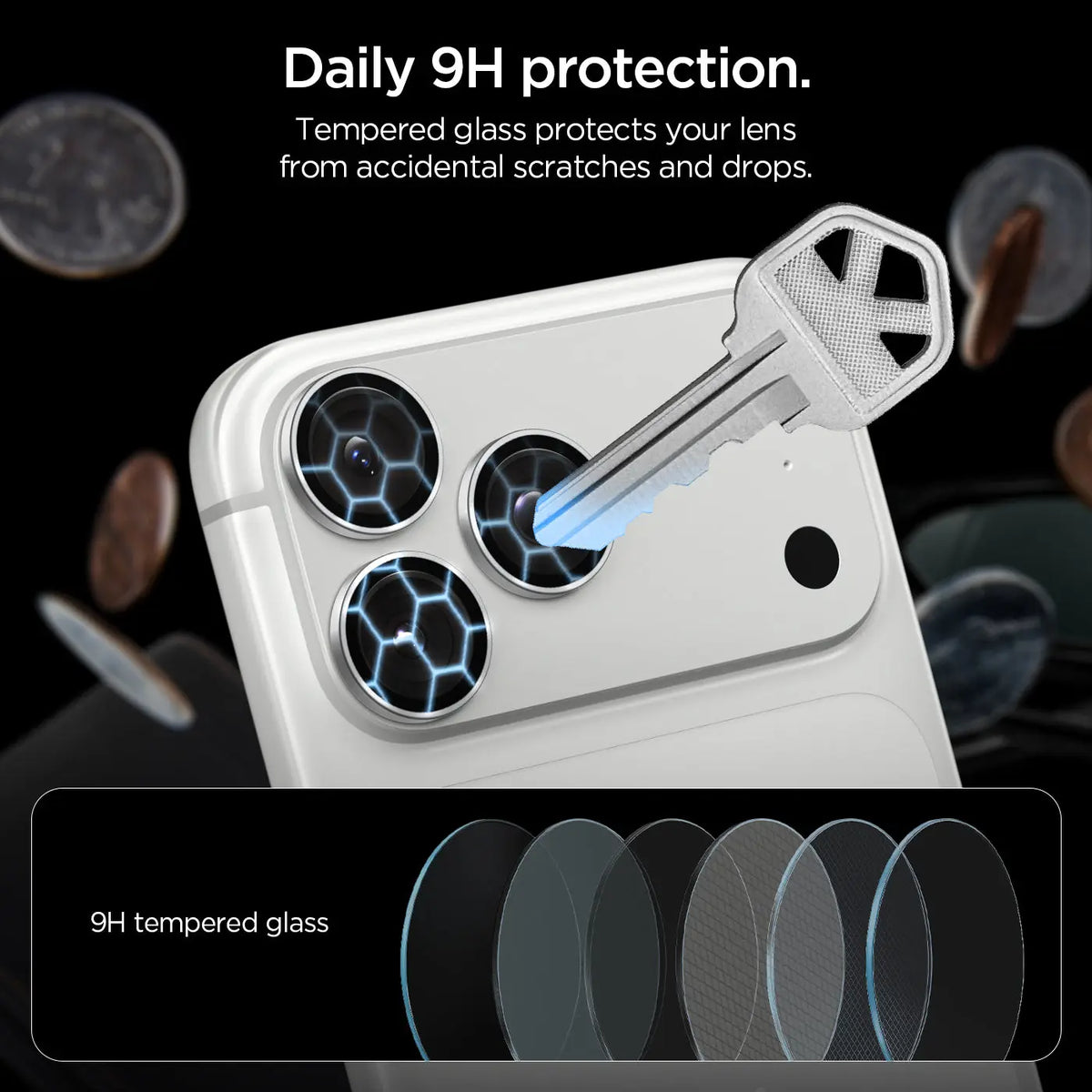[2 Pack] iPhone 18 Pro Max / 18 Pro Camera Lens Protector EZ Fit Optik Pro