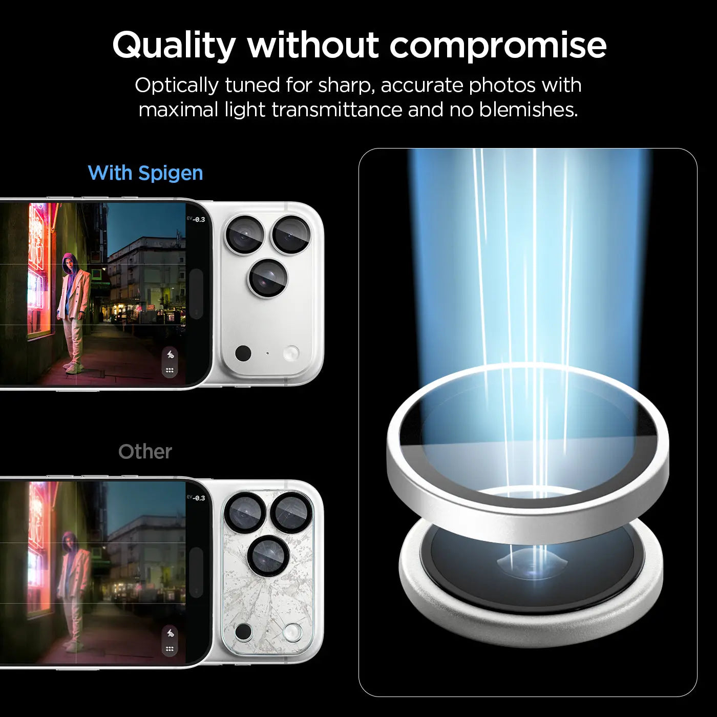 [2 Pack] iPhone 18 Pro Max / 18 Pro Camera Lens Protector EZ Fit Optik Pro