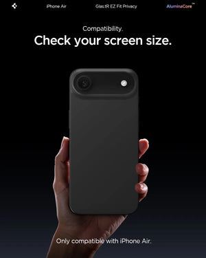 [2 Pack] iPhone Air Privacy Tempered Glass EZ Fit