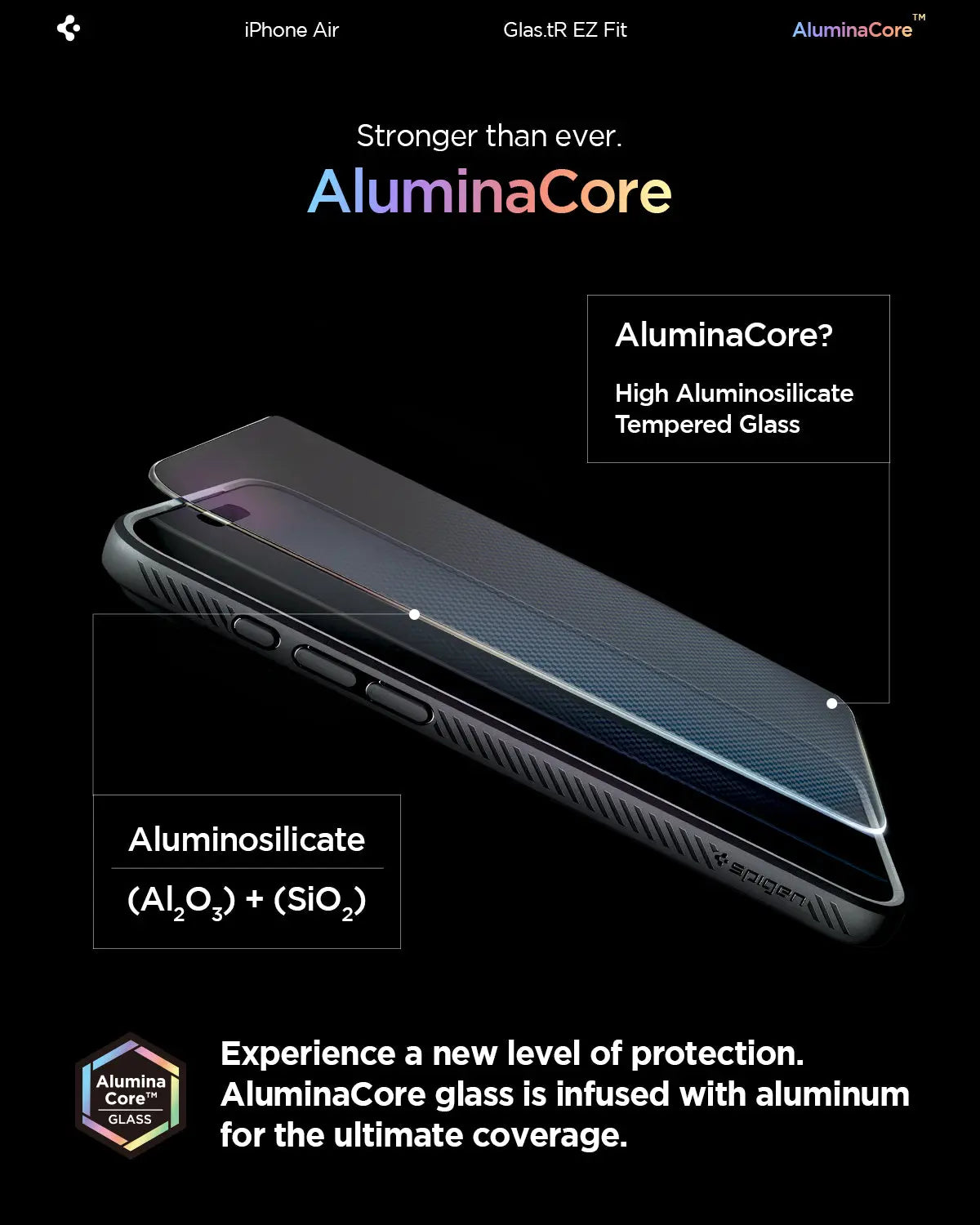 [2 Pack] iPhone Air Tempered Glass Glas.tR EZ Fit