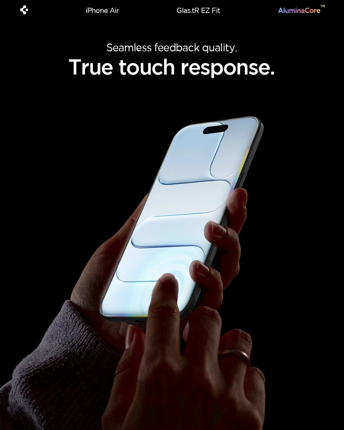 [2 Pack] iPhone Air Tempered Glass Glas.tR EZ Fit