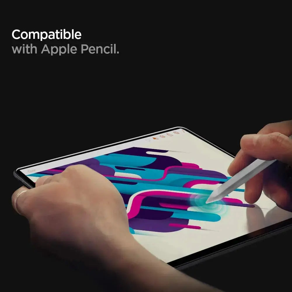 iPad Pro 12.9" (2022 / 2021 / 2020 / 2018) Screen Protector GLAS.tR Slim - Spigen Singapore