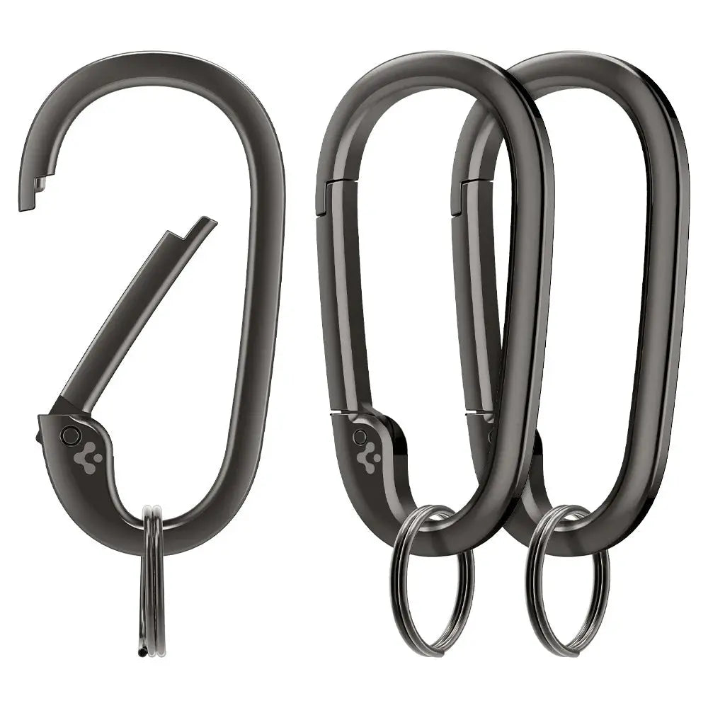[3 Pack] Carabiner Clips D Ring Spring Snap Hook