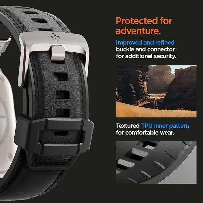 Spigen Apple Watch Strap Series (49mm /45mm/44mm/42mm) Watch Band Dura Pro Armor PU Band