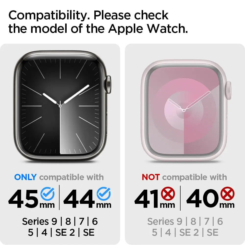 Apple Watch Case Metal Fit Pro Series 9 / 8 / SE 2 / 7 / SE / 6 / 5 / 4 (45mm / 44mm)