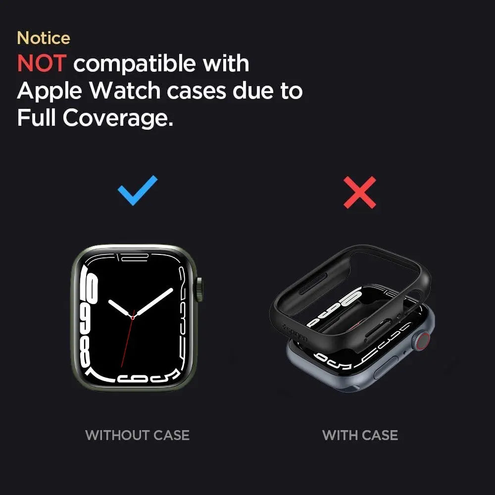 [2 Pack] Apple Watch Screen Protector Series 9 / 8 / 7 (41mm) Tempered Glass ProFlex EZ Fit