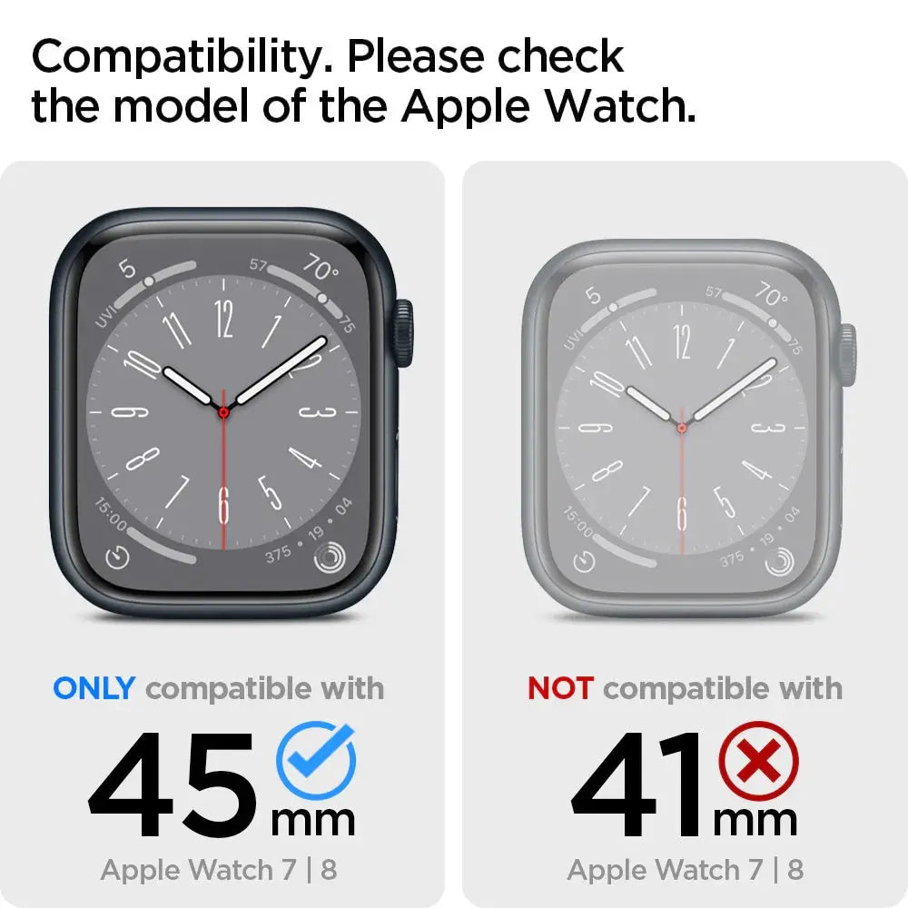 [2 Pack] Apple Watch Screen Protector Series 9 / 8 / 7 (45mm) ProFlex EZ Fit