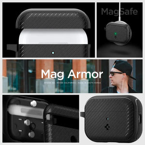 Apple AirPods Pro 2 Case Mag Armor Magfit Magsafe Case - Spigen Singapore